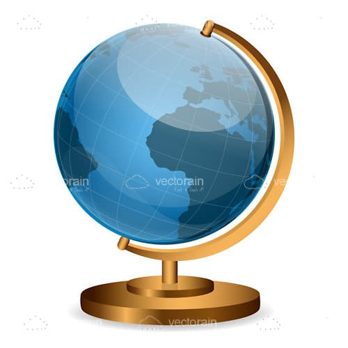 Globe in Golden Stand